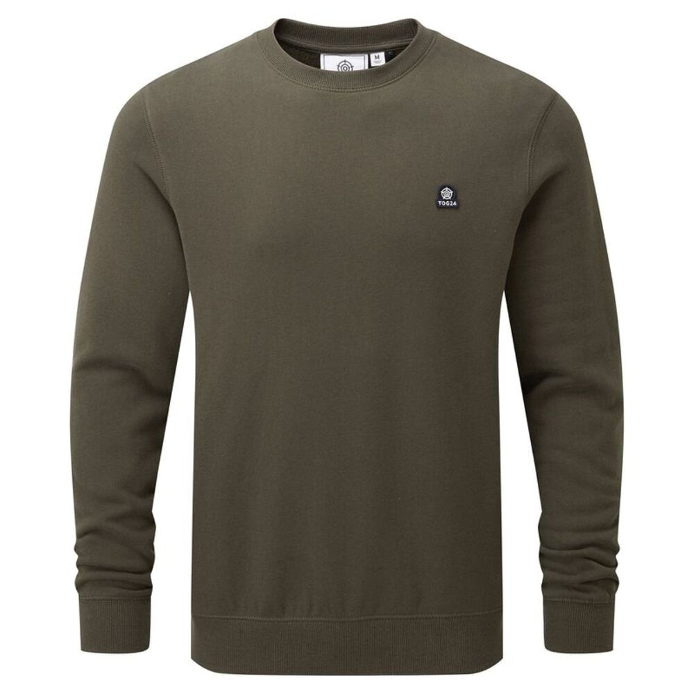 TOG24 Mens Mellor Crew Neck Sweatshirt / Dark Khaki